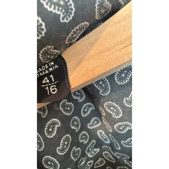 Tom Ford Paisley Print Cotton Lyocell Button Down Shirt Size 41 / 16 - Picture 7 of 14